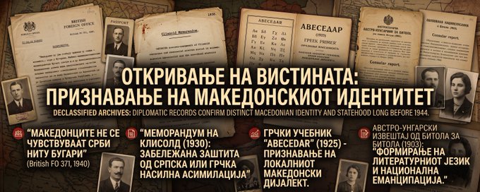 Declassified Diplomatic Files That Prove Macedonian Identity Existed Long Before 1944