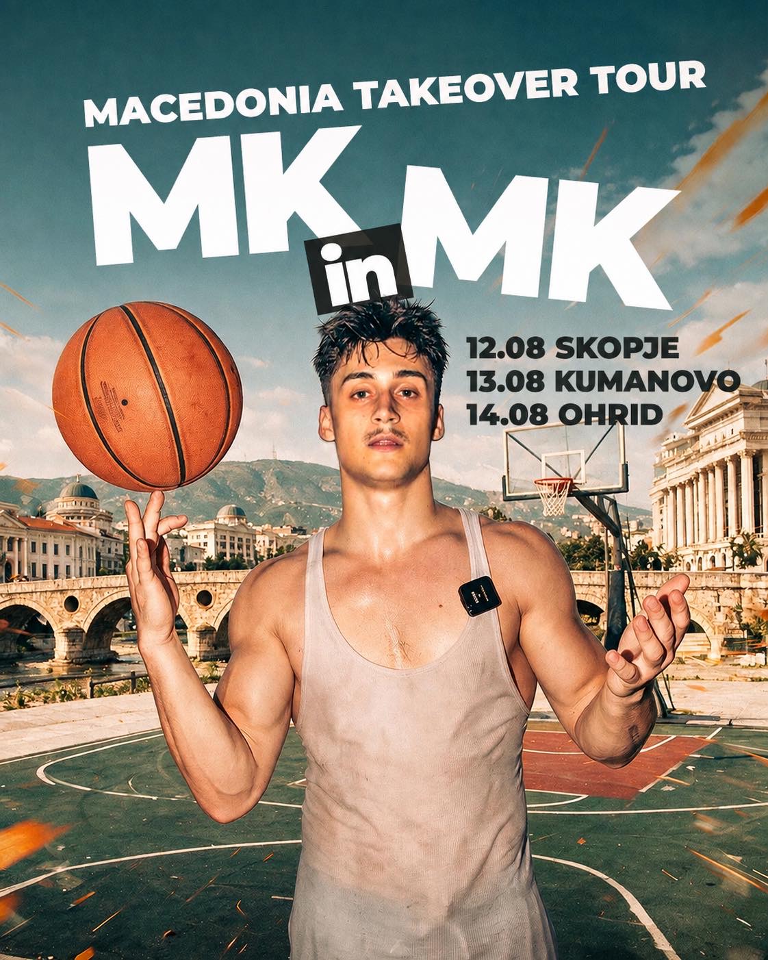 Мат Киатипис доаѓа во Македонија: „Macedonia Takeover – MK in MK" со кошарка, музика и гастрономија пред милионска публика